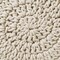 Pouf Ottoman Footstool, 13" Round x 11" High, Hand-Knitted Cotton Footrest, Non-Skid Wood Legs, Boho Foot Stool for Living Room, Bedroom